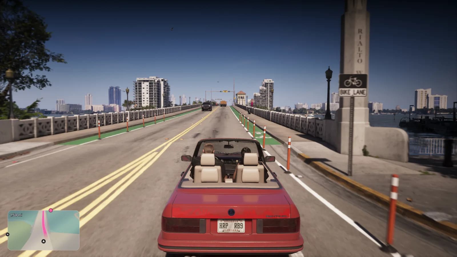 Driving across Leonida's bridges — GTA VI