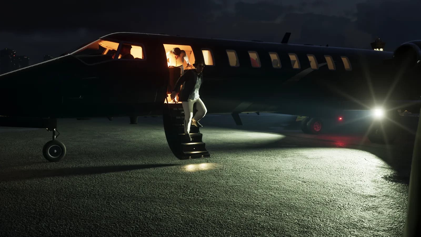 A private plane on the runway — GTA VI