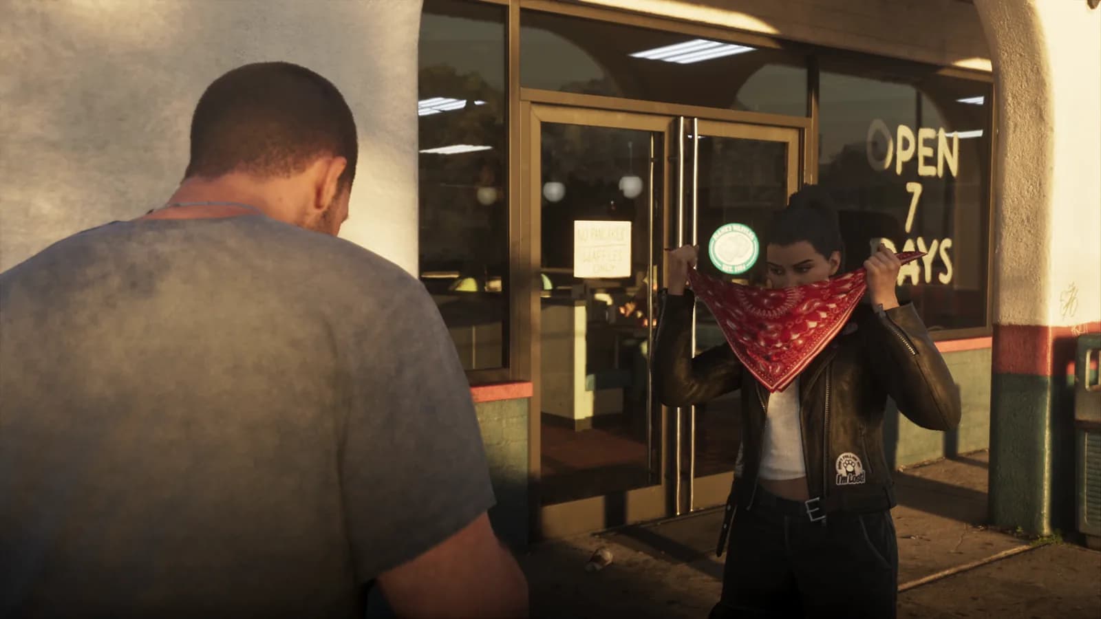 Jason and Lucia enter a store robbery — GTA VI