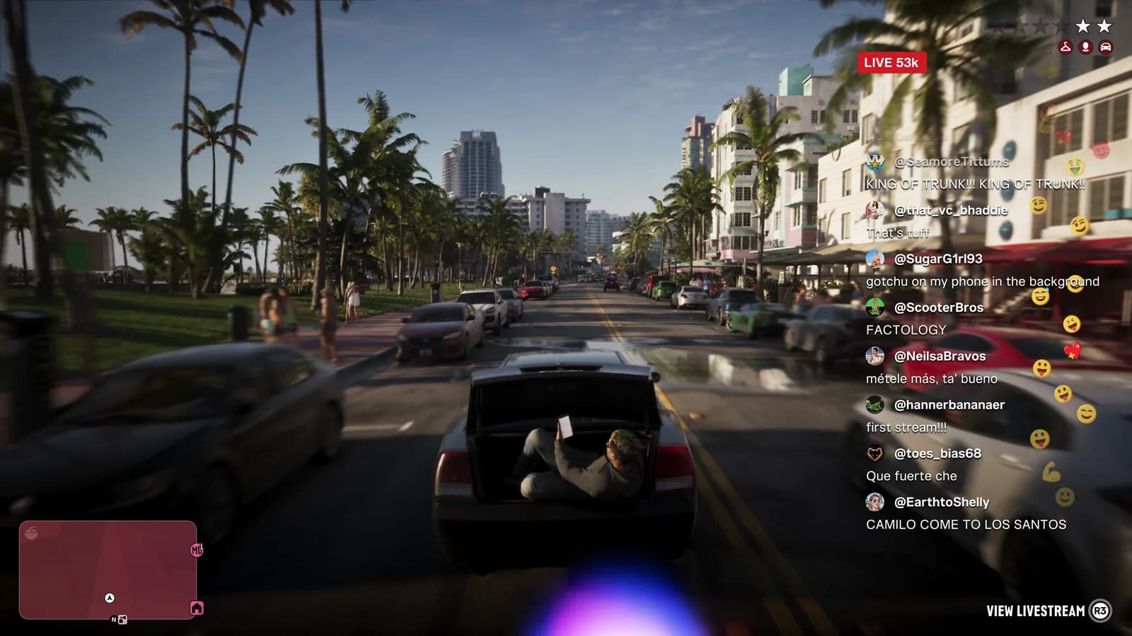 A busy day on Vice City beach — GTA VI