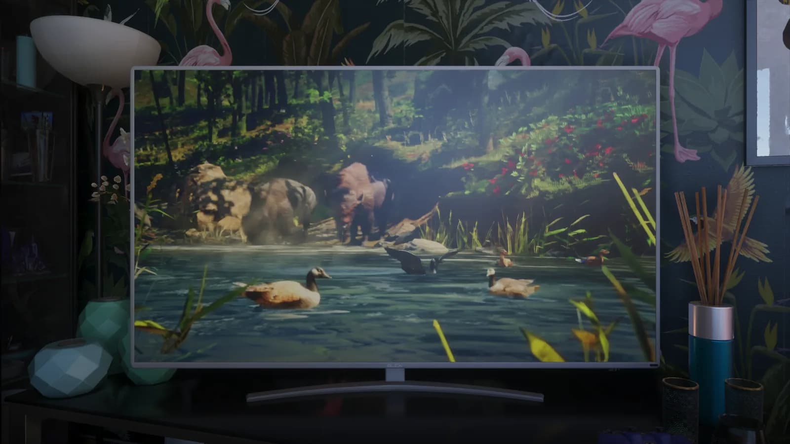 Leonida wildlife appears on television — GTA VI