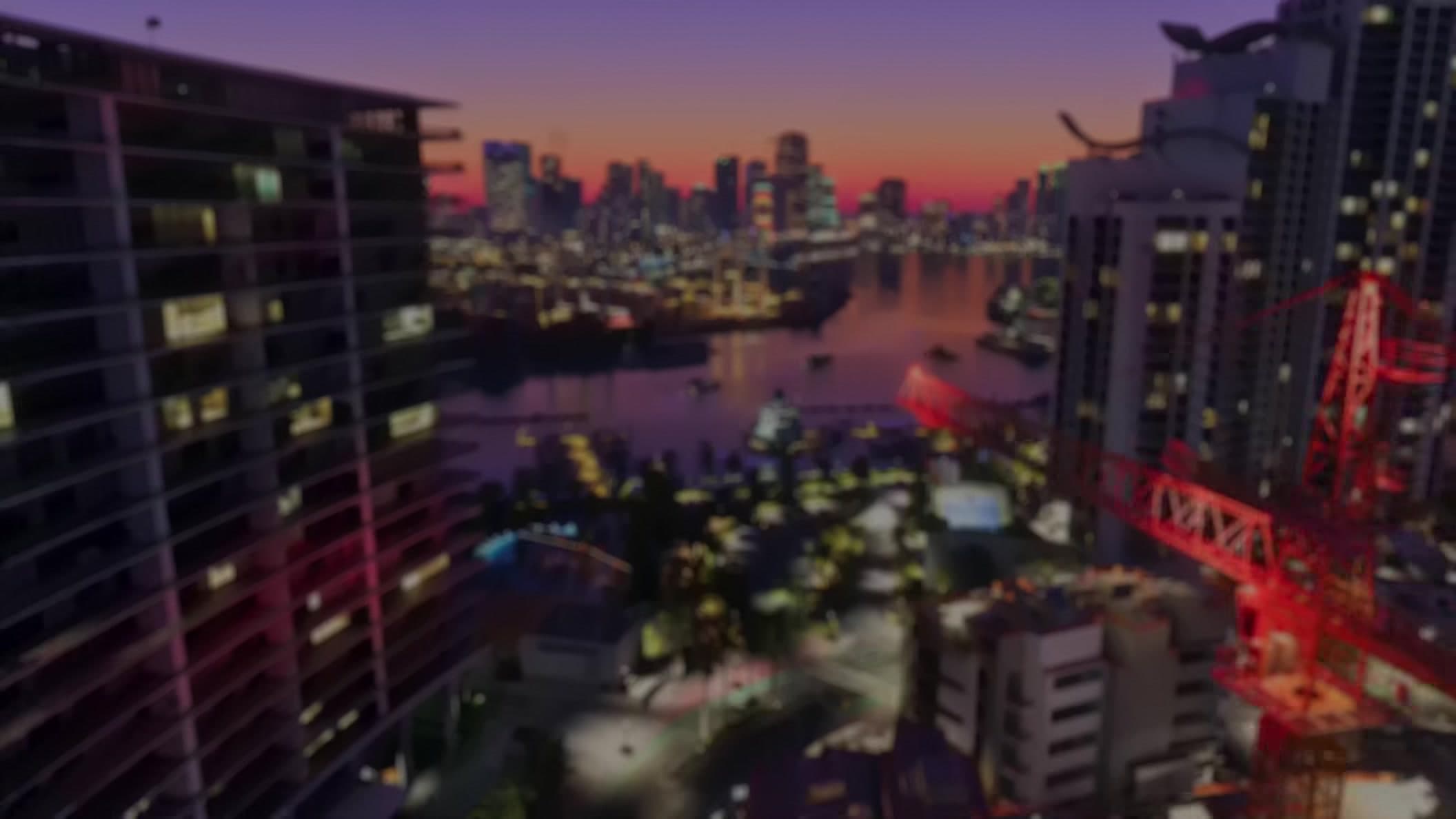 Vice City Aerial at Dusk — close (video frame)